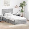 vidaXL Storage Bed Grey Sonoma 100 x 200 cm Engineered Wood