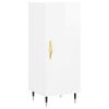 vidaXL Sideboard High Gloss White 34.5x34x90 cm Engineered Wood