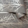 DUTCH WALLCOVERINGS Wallpaper Rhea Trees Grey and Rose Gold