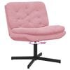 vidaXL Swivel Relaxing Chair Pink 63 x 75 x 76 cm Velvet