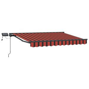 vidaXL Manual Awning Frame with LEDs 2.5 x 2 m