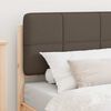 vidaXL Bed Frame with Upholstered Headboard Taupe 100 x 200 cm