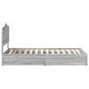 vidaXL Storage Bed Grey Sonoma 100 x 200 cm Engineered Wood