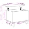 vidaXL Coffee Table Old Wood 60x44.5x45 cm Engineered Wood