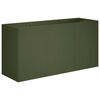 vidaXL Garden Planter Olive Green 120 x 40 x 60 cm Cold-rolled Steel