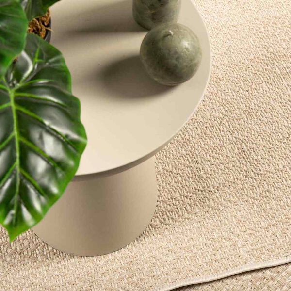 vidaXL Rug ZIZUR Beige 140x200 cm Jute Look Indoor and Outdoor