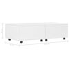 vidaXL Coffee Table High Gloss White 120x60x35 cm