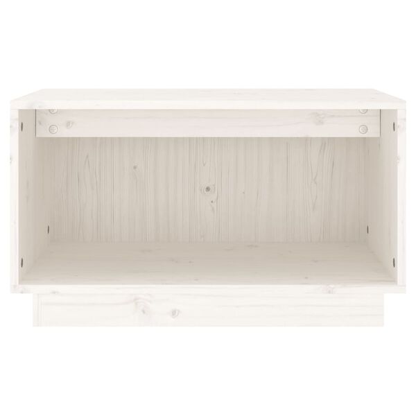 vidaXL TV Cabinet White 60x35x35 cm Solid Wood Pine