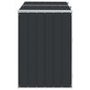 vidaXL Wheelie Bin Storage for Double Bins Anthracite 144x81x113 cm Steel