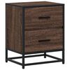 vidaXL Bedside Cabinets 2 pcs Brown Oak 40x31x50 cm Engineered Wood