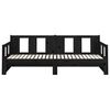 vidaXL Pull-out Day Bed without Mattress Black 2x(80x200) cm