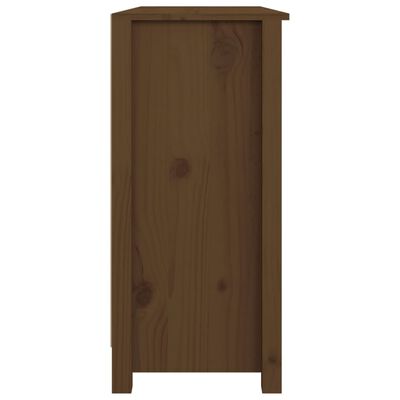 vidaXL Sideboard Honey Brown 100x35x74 cm Solid Wood Pine