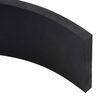 vidaXL Rubber Edge for Snow Plow Black 80x8x1 cm
