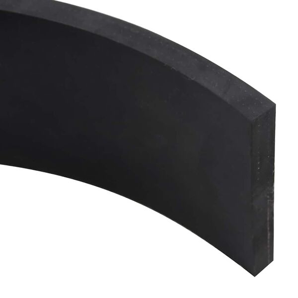 vidaXL Rubber Edge for Snow Plow Black 80x8x1 cm