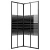 vidaXL Stripe Shower Cabin ESG 90x70x180 cm Black