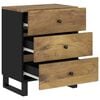 vidaXL Bedside Cabinet 50x33x62 cm Solid Wood Mango&Engineered Wood