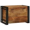 vidaXL Storage Box Brown and Black 60 x 40 x 41 cm Solid Acacia Wood