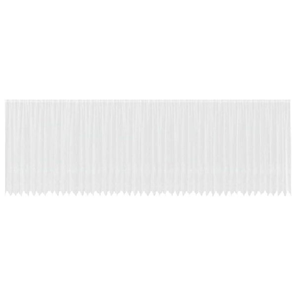 vidaXL Lace Curtain with Curtains Floral White 200 x 1200 cm Polyester