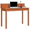 vidaXL Desk with Drawer Wax Brown 110 x 50 x 93 cm Soild Pine Wood