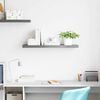 vidaXL Floating Wall Shelf Grey 90x23.5x3.8 cm MDF