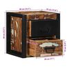vidaXL Bedside Cabinets 2 pcs Multicolour 40x35x40 cm Solid Wood Reclaimed