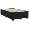 vidaXL Box Spring Bed with Mattress Black 120x200 cm Velvet