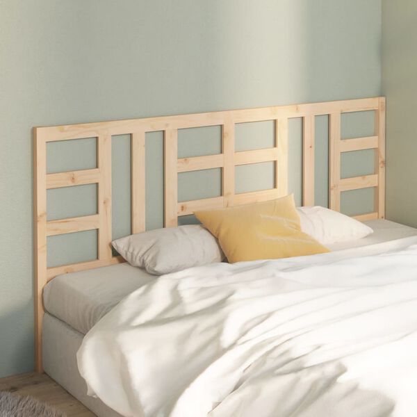 vidaXL Bed Headboard 186x4x100 cm Solid Wood Pine