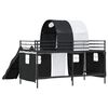 vidaXL Kids'Loft Bed Frame Black 90 x 200 cm Metal