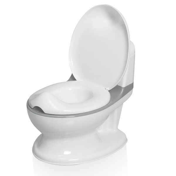 Baninni Potty Trainer with Sound Pippe Grey and White