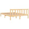 vidaXL Bed Frame without Mattress Solid Wood 140x190 cm