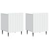 vidaXL Bedside Cabinet 2 pcs White 43 x 34.5 x 52 cm Engineered Wood