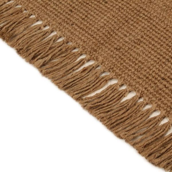 vidaXL Rug with Tassels 160x230 cm Jute