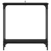 vidaXL Console Table Black Oak 75 x 22.5 x 75 cm Engineered Wood