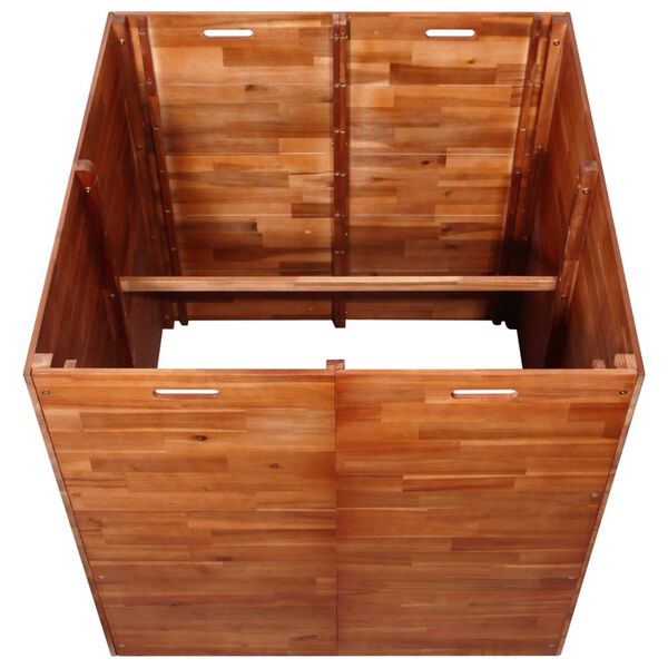 vidaXL Garden Raised Bed Acacia Wood 100x100x100 cm