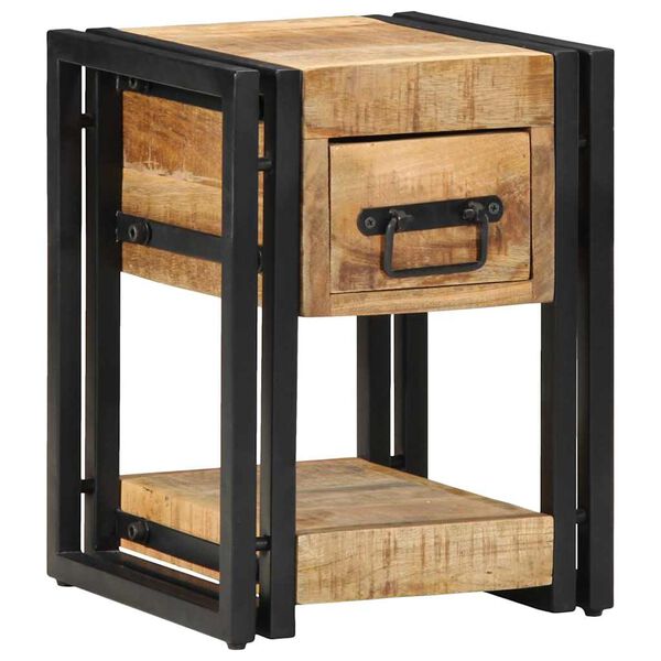 vidaXL Bedside Cabinet 2 pcs Brown 30 x 30 x 40 cm Solid mango wood