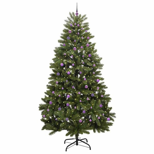 vidaXL Artificial Christmas Tree with Stand Green 270 cm PVC and Metal