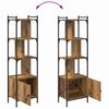 vidaXL Bookcase Old Wood 44.5 x 30 x 154.5 cm Engineered Wood