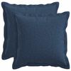 vidaXL Cushion Cover 2 pcs HOUTEN Blue 30 x 30 cm Faux Linen