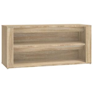 vidaXL Shoe Rack Sonoma Oak 100x35x45 cm Engineered Wood