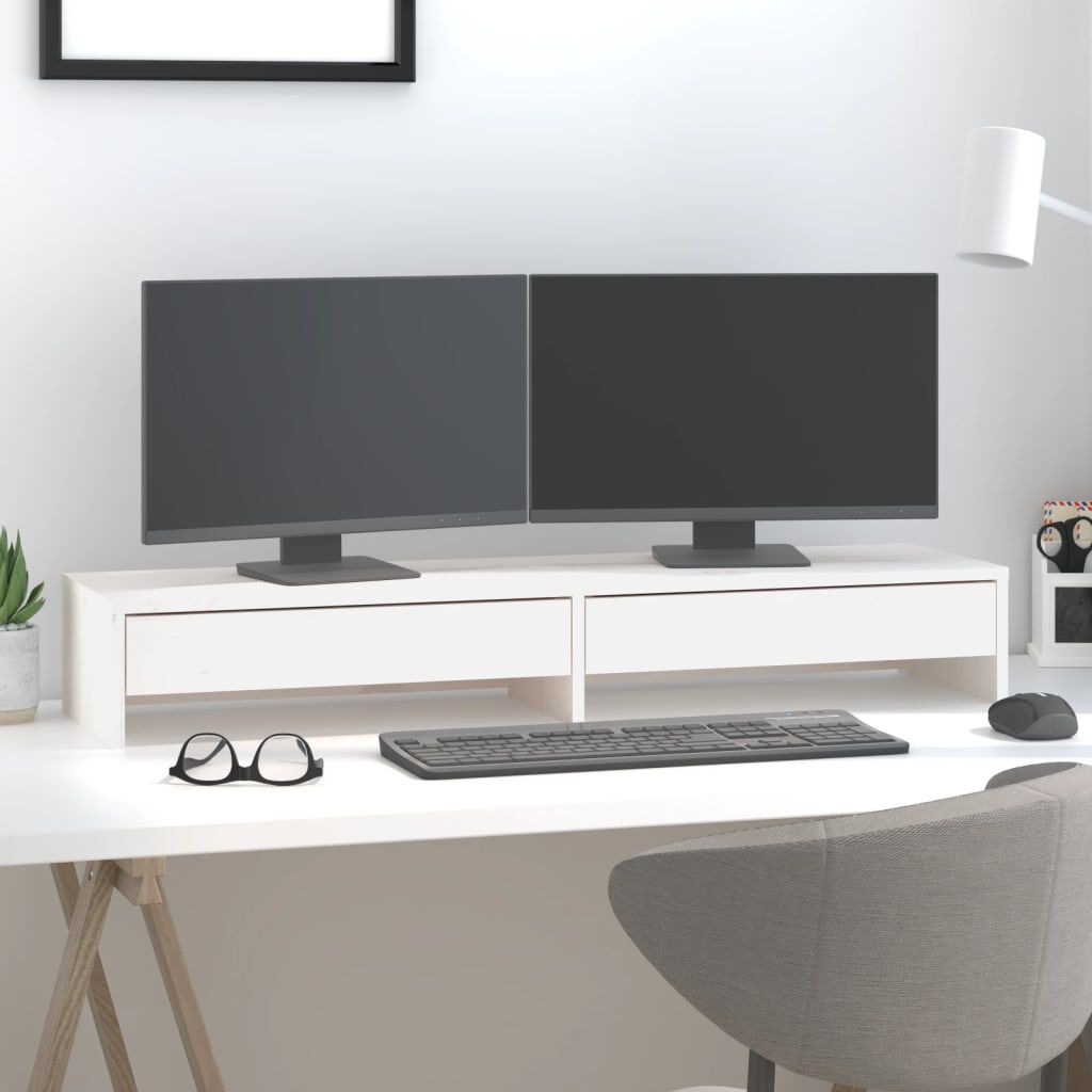 Ikea monitor stand 2025 white