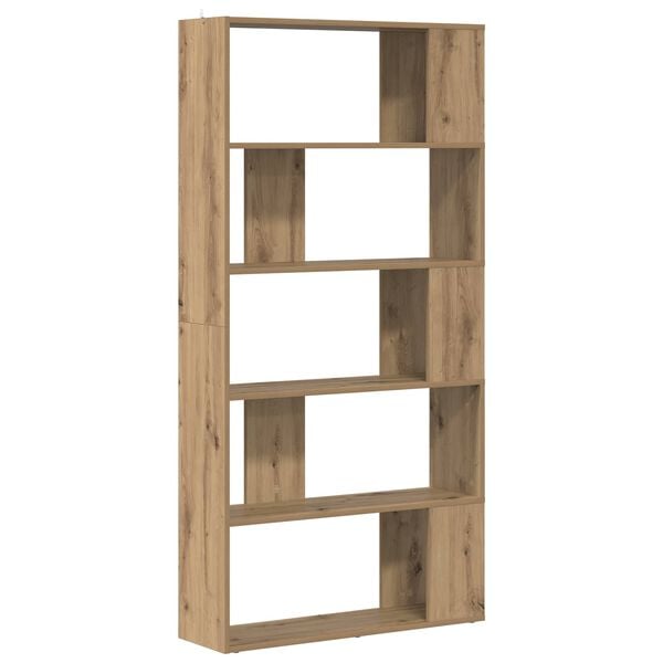 vidaXL Book Cabinet Artisan Oak 80 x 24 x 159 cm Engineered Wood