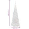 vidaXL Artificial Christmas Tree Pop-up 150 LEDs White 180 cm