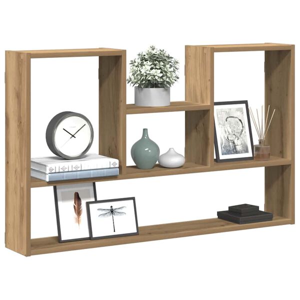 vidaXL Wall Shelf Artisian Oak 99x15x60 cm Engineered Wood
