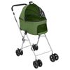 vidaXL 2-Layers Folding Dog Stroller Green 83x48x97 cm Oxford Fabric
