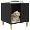 vidaXL Dog House Black 44 x 42 x 49 cm Engineered Wood