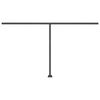 vidaXL Freestanding Manual Retractable Awning 450x350 cm Cream