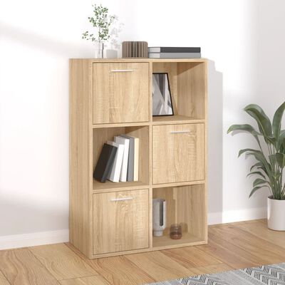 vidaXL Storage Cabinet Sonoma Oak 60x29.5x90 cm Engineered Wood