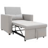 vidaXL Single Sofa Bed Reclining Cloud grey 90 x 165 x 87 cm Fabric