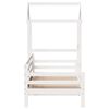 vidaXL Day Bed with Roof without Mattress White 90x200 cm Solid Wood