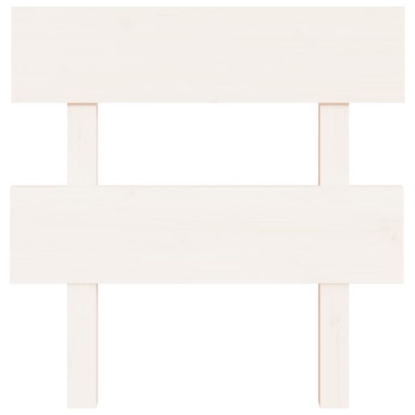vidaXL Bed Headboard White 93.5x3x81 cm Solid Wood Pine